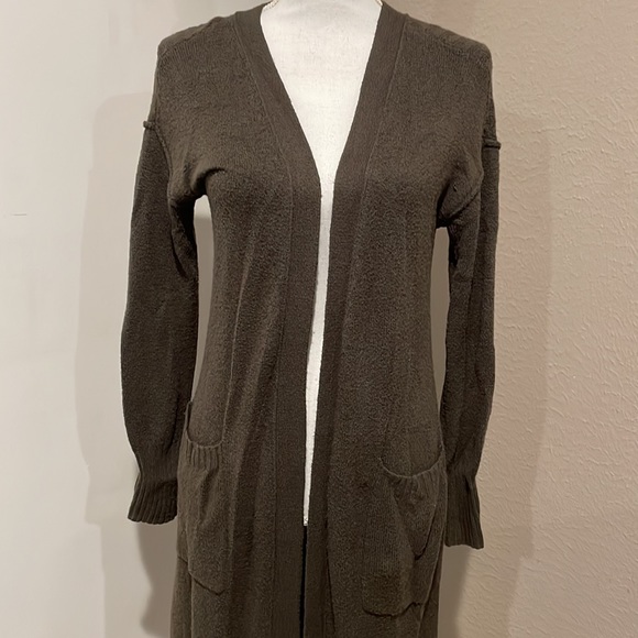 London Kay Long Open Cardigan- XS - Picture 2 of 7